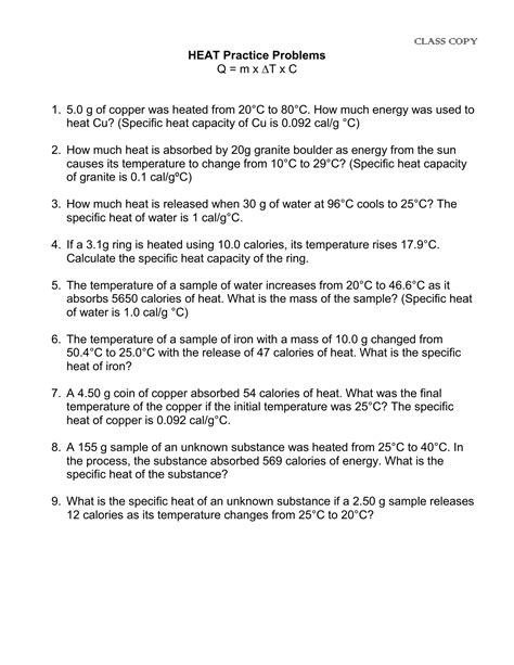 Heat Transfer Practice Problems 的图像结果