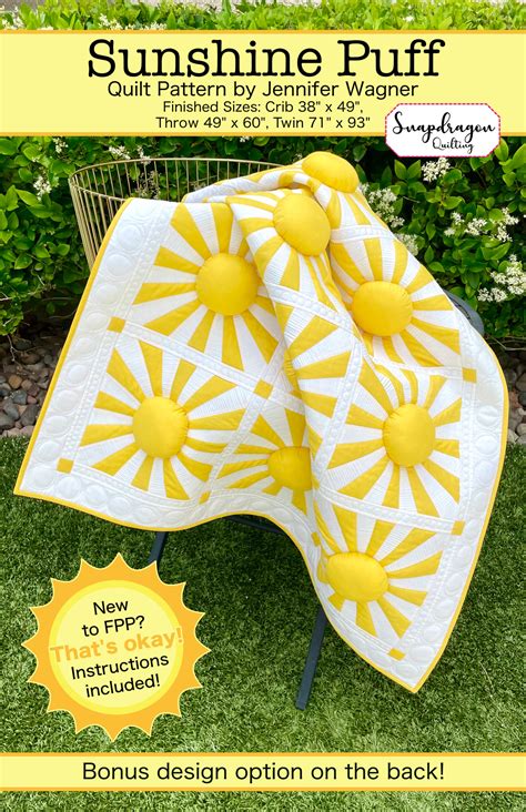 The Sunshine Puff Quilt Pattern