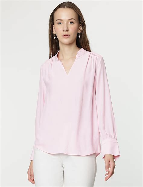 Buy Pure Viscose Full Sleeves Blouse at Marks & Spencer