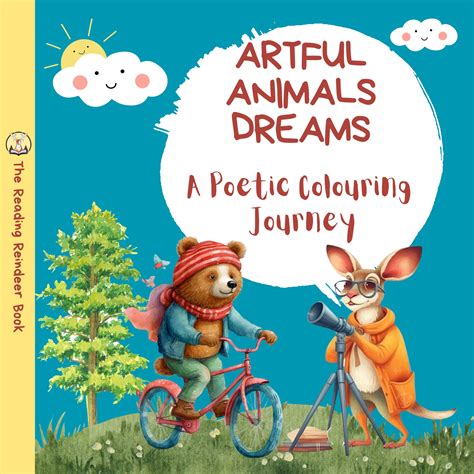 Artful Animals Dreams: A Poetic Colouring Journey - Animal Coloring ...