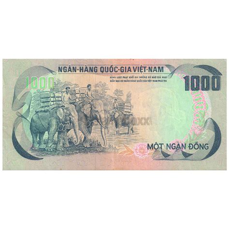 SOUTH VIETNAM 1000 DONG 1971 P-34 aUNC – Stampboxx