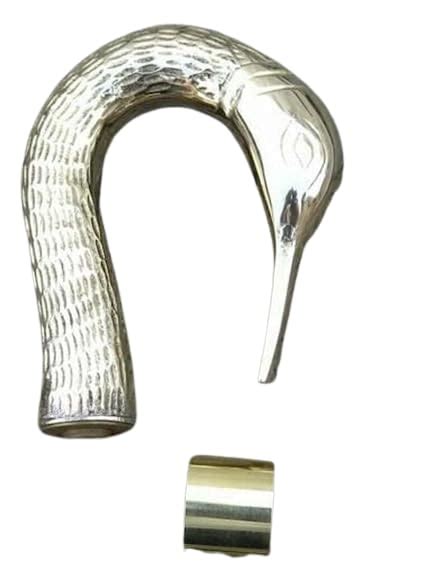 Victorian Swan Handle Brass Head ONLY Wooden Walking Stick Cane for ...