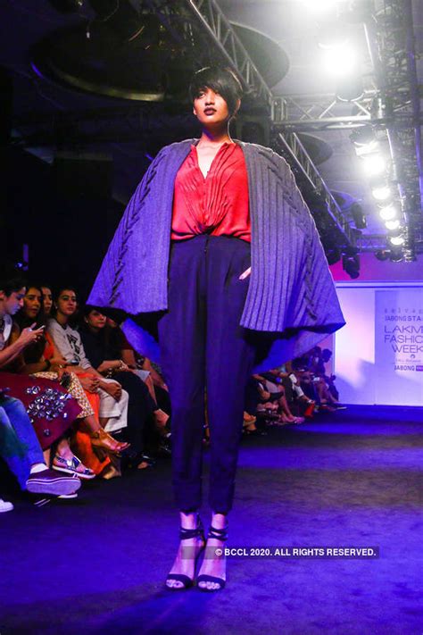 A model walks the ramp