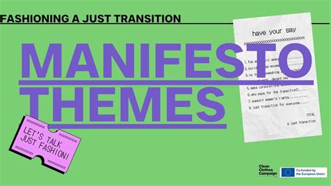 Teme - JT Manifesto - Kampanja za čistu odjeću