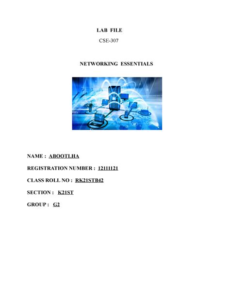 CSE-307 experiment 1 - - Studocu