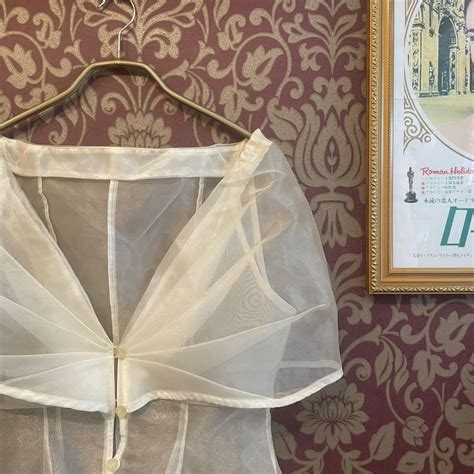 vintage organdy jacket | 古着屋Lilyberry