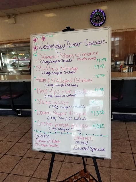 Menu at Silver Spring Diner restaurant, Mechanicsburg