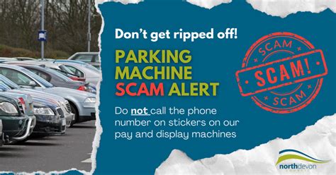 Parking machine scam alert