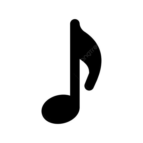 Eighth Note Silhouette PNG Free, Music Eighth Note Symbol Quaver ...