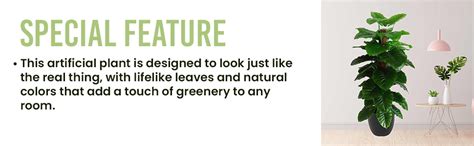 Buy HYPERBOLES Indoor Artificial Plant Big Size Money Plant Tree Witout ...