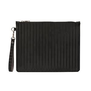 Karavi India Stripe Black Vegan Leather Laptop MSI Creator 15 Sleeve ...