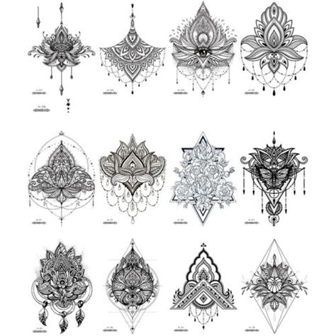 Waterproof Temporary Tattoo Stickers Chest Henna | Ubuy India