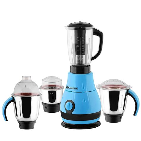 Buy ANJALIMIX Juicer Mixer Grinder DESIGNO 1000 WATTS with 4 Jars (Blue ...