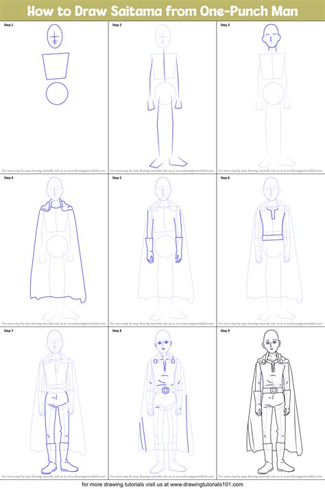 Image result for Saitama Drawing Tutorial