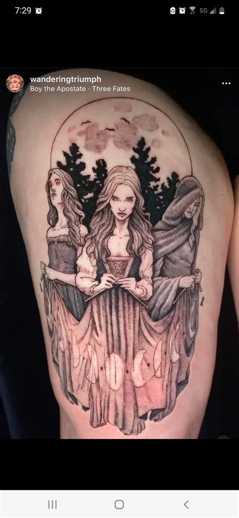 The Three Fates | City tattoo, Skull tattoo, Rose city