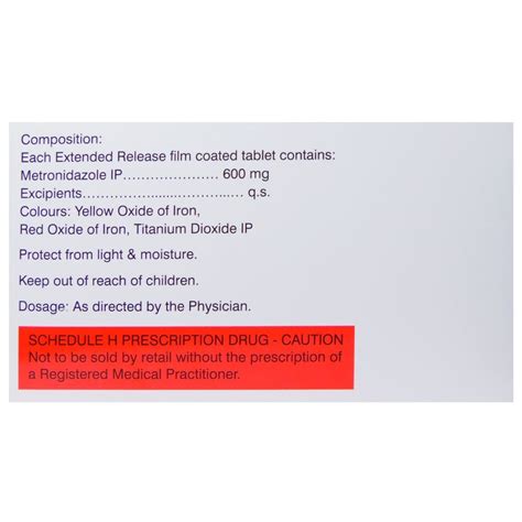 Metrogyl ER Tablet 10's Price, Uses, Side Effects, Composition - Apollo ...