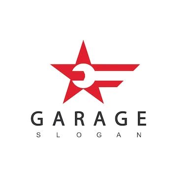 Automotive garage logo design template | Premium Vector