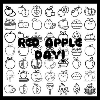 RED APPLE DAY! 3 by 3 feet Apple Ar t Activity school resource by ...