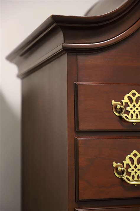 HARDEN Cherry Queen Anne Highboy Chest at 1stDibs | link taylor dresser with mirror