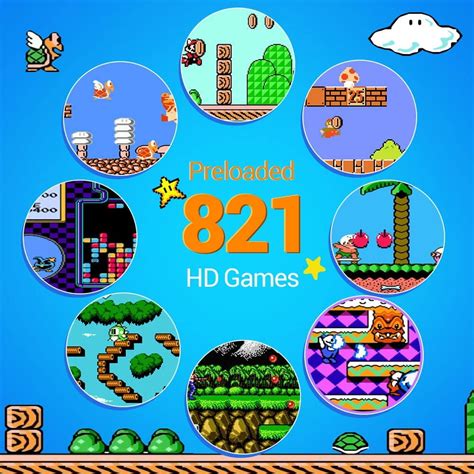 Buy Super Retro Game Console Classic Mini HDMI System with Built in 821 ...