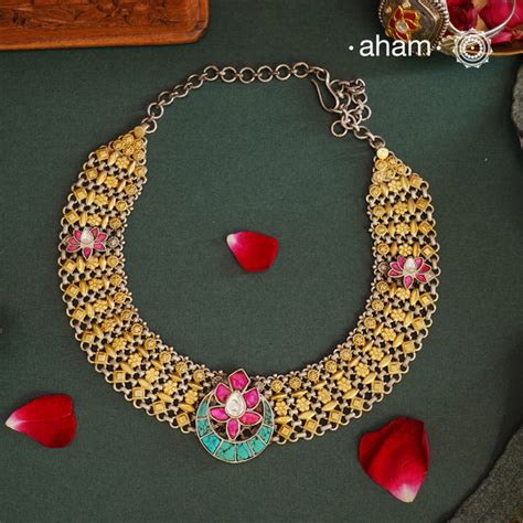 Noori – Tagged "neckpiece" – aham jewellery | handcrafted silver jewellery
