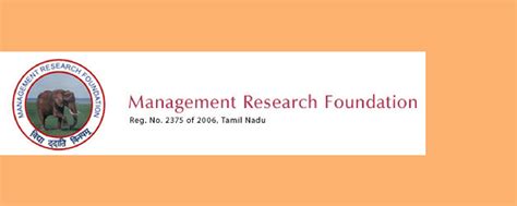 Management Research Foundation (MRF)
