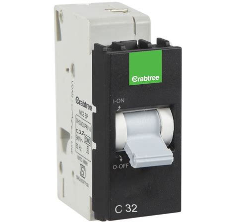 Crabtree's MURANO 32 A SP C MINI MCB (Grey) - Modular Switches and ...
