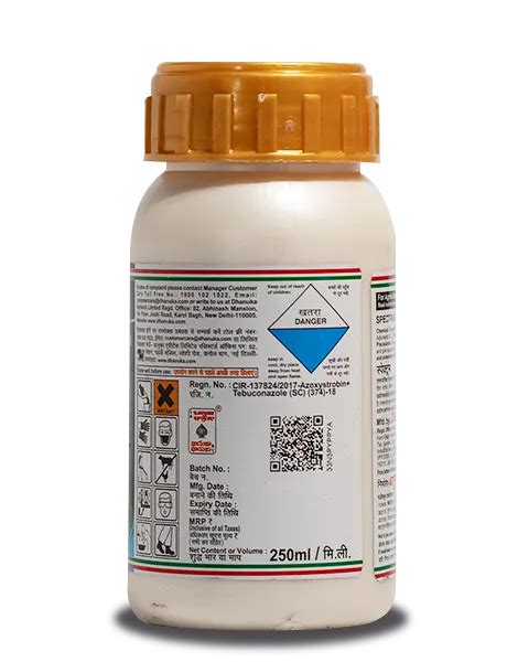 Buy Dhanuka Spectrum Fungicide (Azoxystrobin 11% + Tebuconazole 18.3% ...