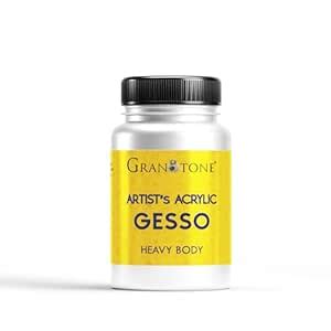 GRANOTONE Acrylic Gesso Water Base Non-Toxic Universal Gesso Primer to ...