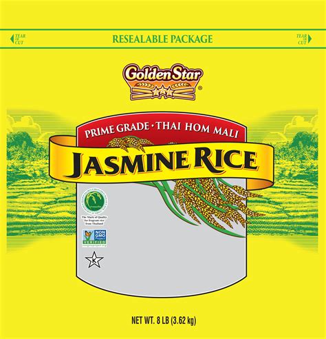 Golden Star Prime Grade Thai Hom Mali Sustainable Jasmine Rice (8 ...