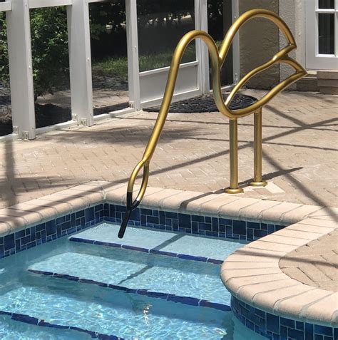 Golden Swan Pool Rail | Pool rails, Swimming pool designs, Custom ...