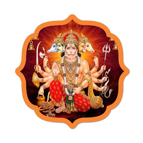 Goelite Acrylic Panchmukhi Hanuman for Door Entrance | Hanuman Ji ...