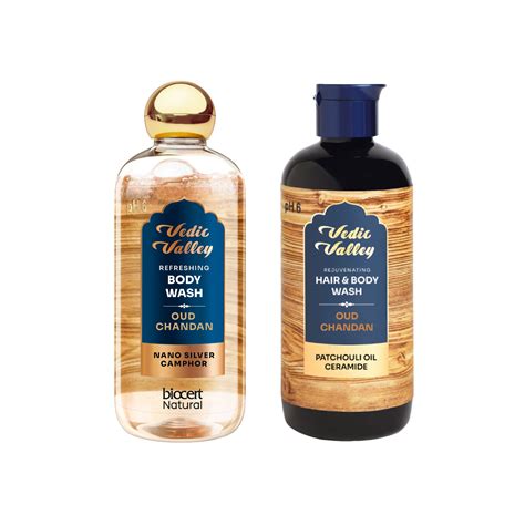 Vedic Valley Oud Chandan Body wash & Oud Chandan Hair & Body Wash Combo