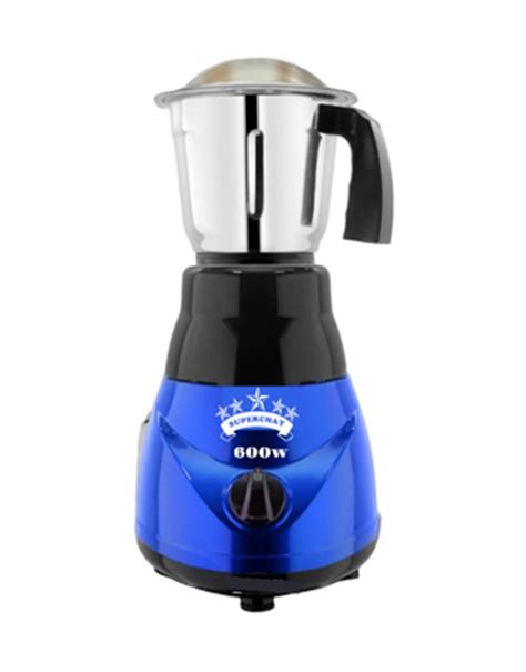 Buy SuperChat ABS Plastic Body Brezza 600 Mixer Grinder (1 Jar, Blue ...