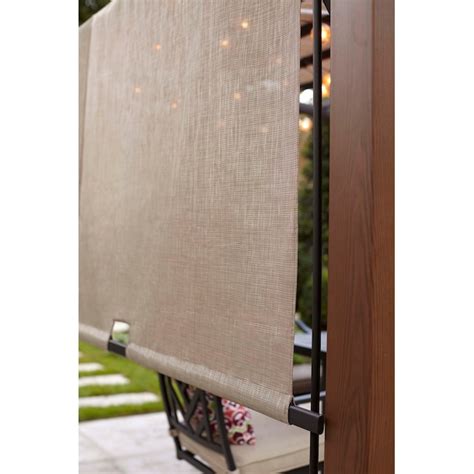 allen + roth 10-ft W x 10-ft L x 8-ft H Black/tan Metal Freestanding ...