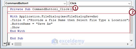 VBA Code for Save Button in Excel 的图像结果