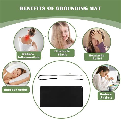 BORISCA Universal Grounding Mat with 2 16FT Cords for Better India | Ubuy