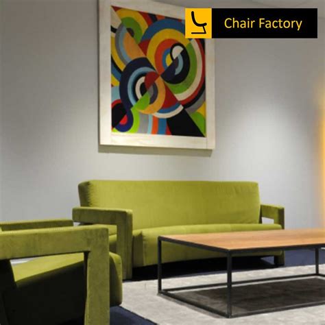 Robotix Green Designer SOFA for Hotel Lobby and Living Room | Chair Factory