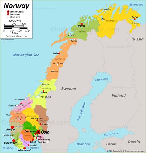 Norway Map | Discover Norway with Detailed Maps