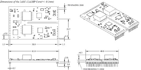 AgileSwitch 2ASC-12A1HP SiC Gate Driver Core - Microsemi | Mouser