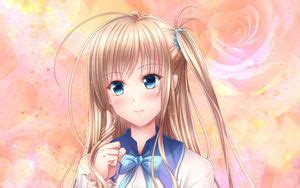 Wallpaper girl, hair, bow, dress, anime hd, picture, image