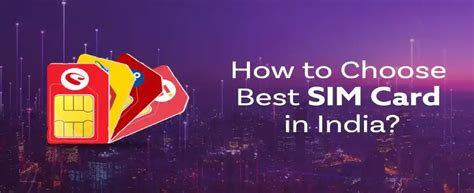 Top 5 sim card companies in India- complete list with specific features