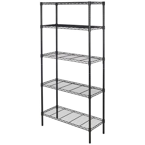 Buy Amazon Basics 5-Shelf Adjustable, Storage Shelving Unit, Steel ...