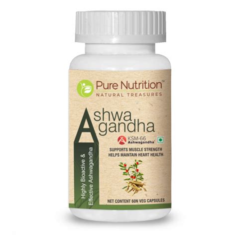 Pure Nutrition Ashwagandha (60 Capsules) – Greenleafdrugstore