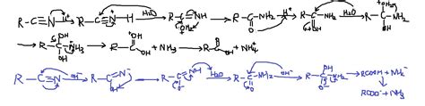 腈水溶液中 在酸性或碱性的 水解成 羧酸 反应机理_百度知道