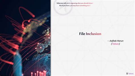 File Inclusion 的图像结果