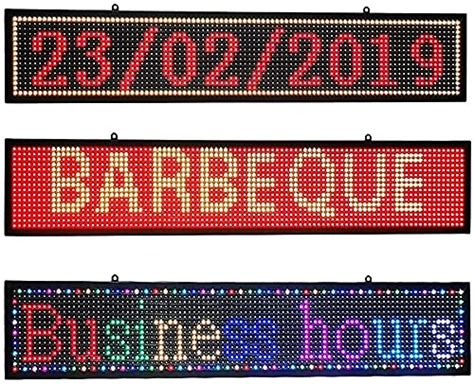 Buy CX P10 LED Sign 40" x 8" Indoor Scrolling LED Signs Full Color High ...