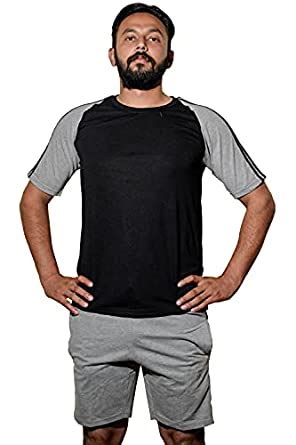 Buy Ramnik Tshirt Nikker Suit Men's Regular | Black | (XXXXX-Large) at ...