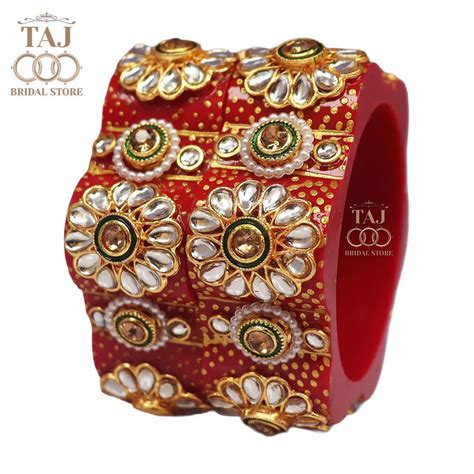 Seep Kada for Women in Beautiful Kundan Design (Pack of 2) – Taj Bridal ...