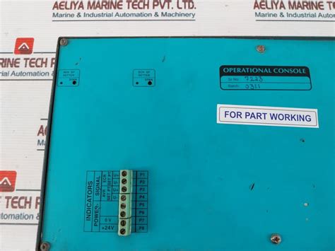Operational Console +24V(Not Working) – Aeliya Marine Tech